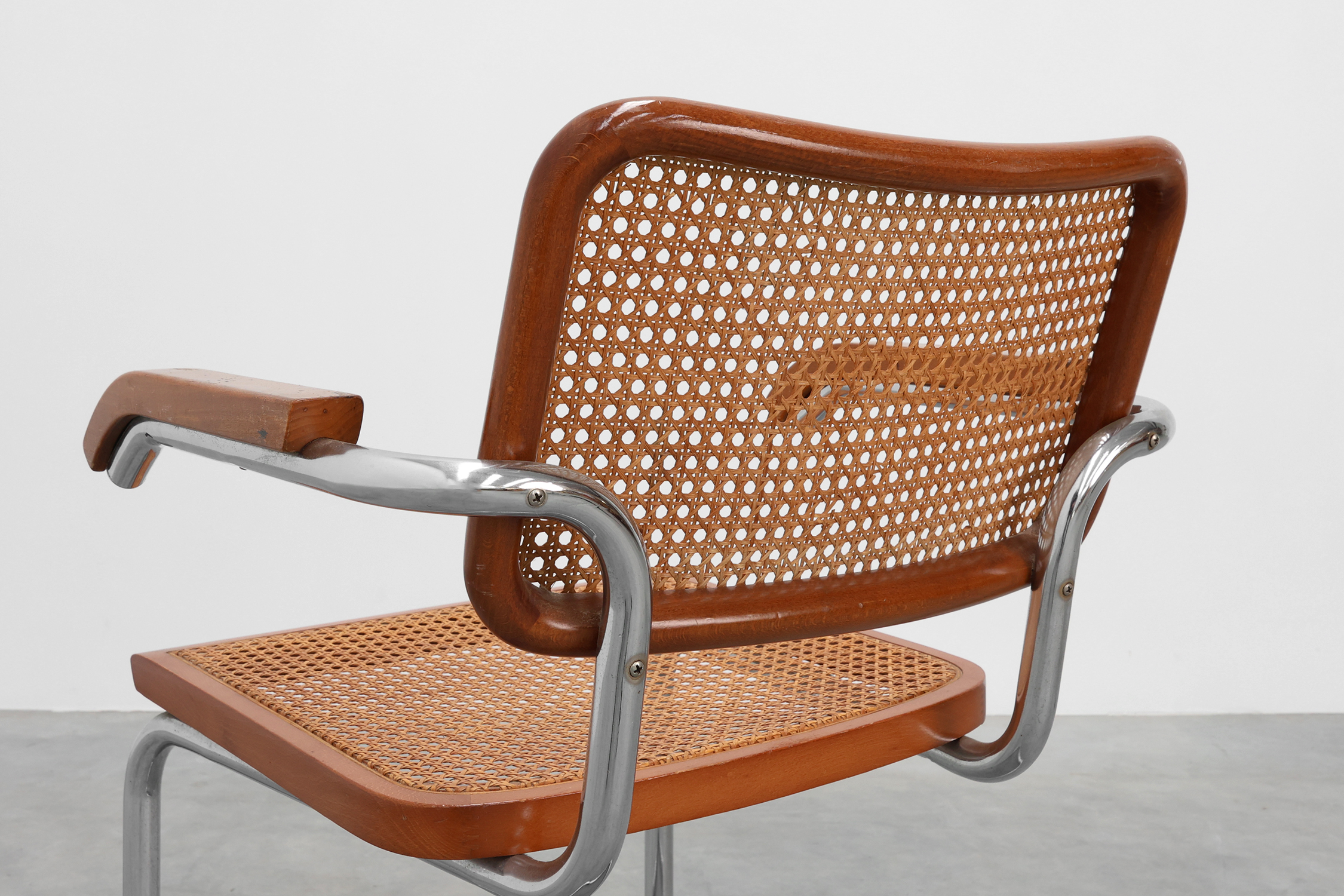 Two Bauhaus Cesca B64 Armchairs by Marcel Breuer, Italy 1928 thumbnail